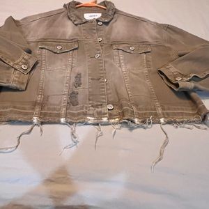 Womens new with tags oversized kahaki jacket